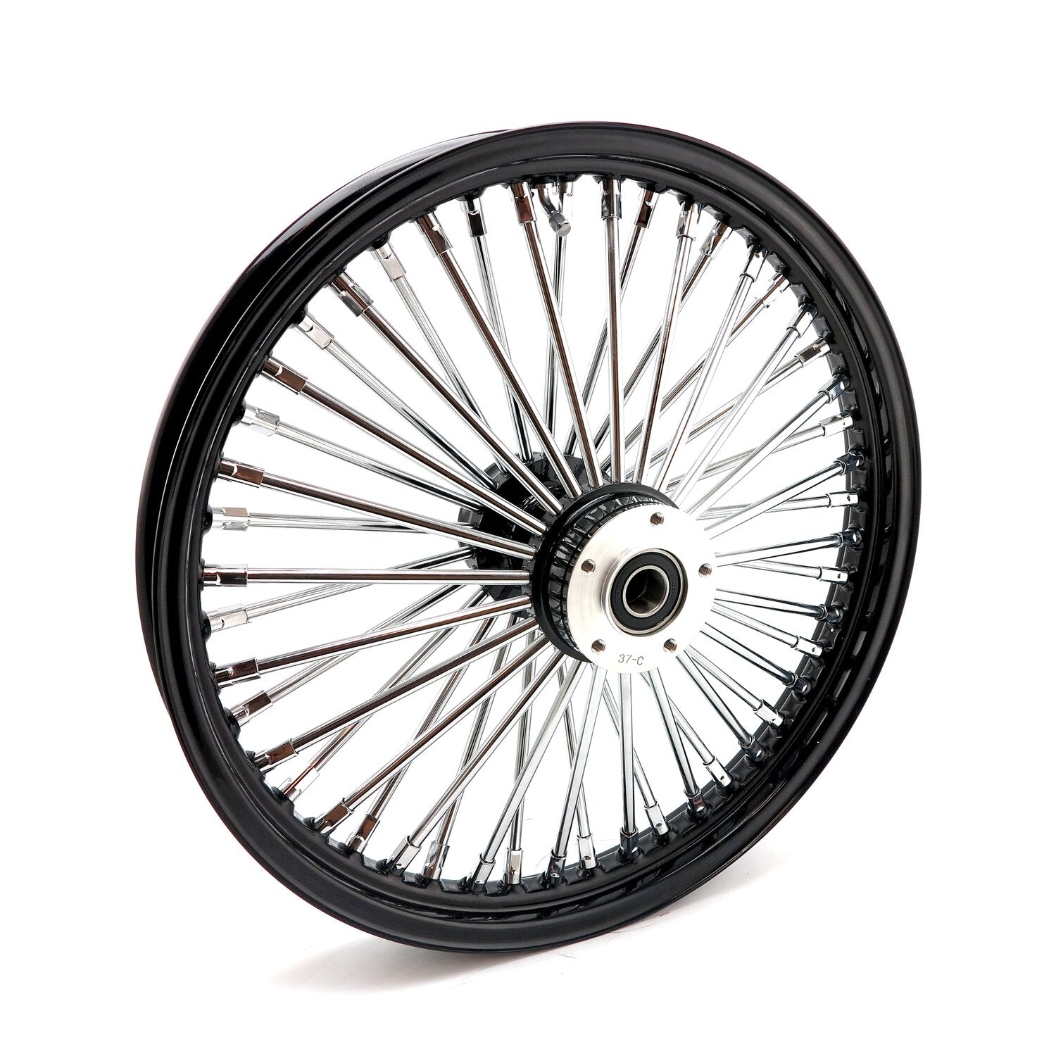 MCS radial 48 fat spoke front wheel 2.15 x 19 DF black
