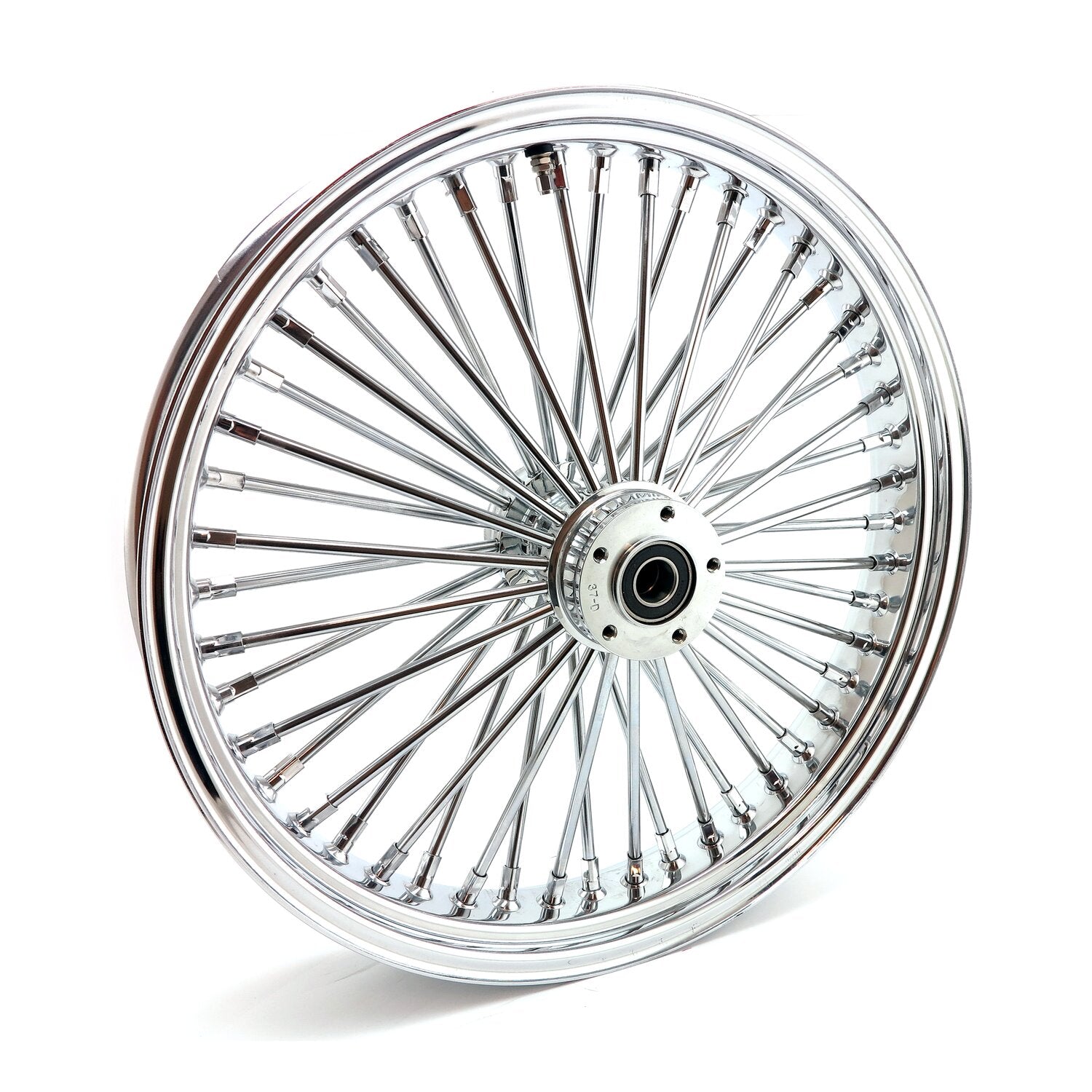 MCS radial 48 fat spoke front wheel 3.50 x 21 DF chrome