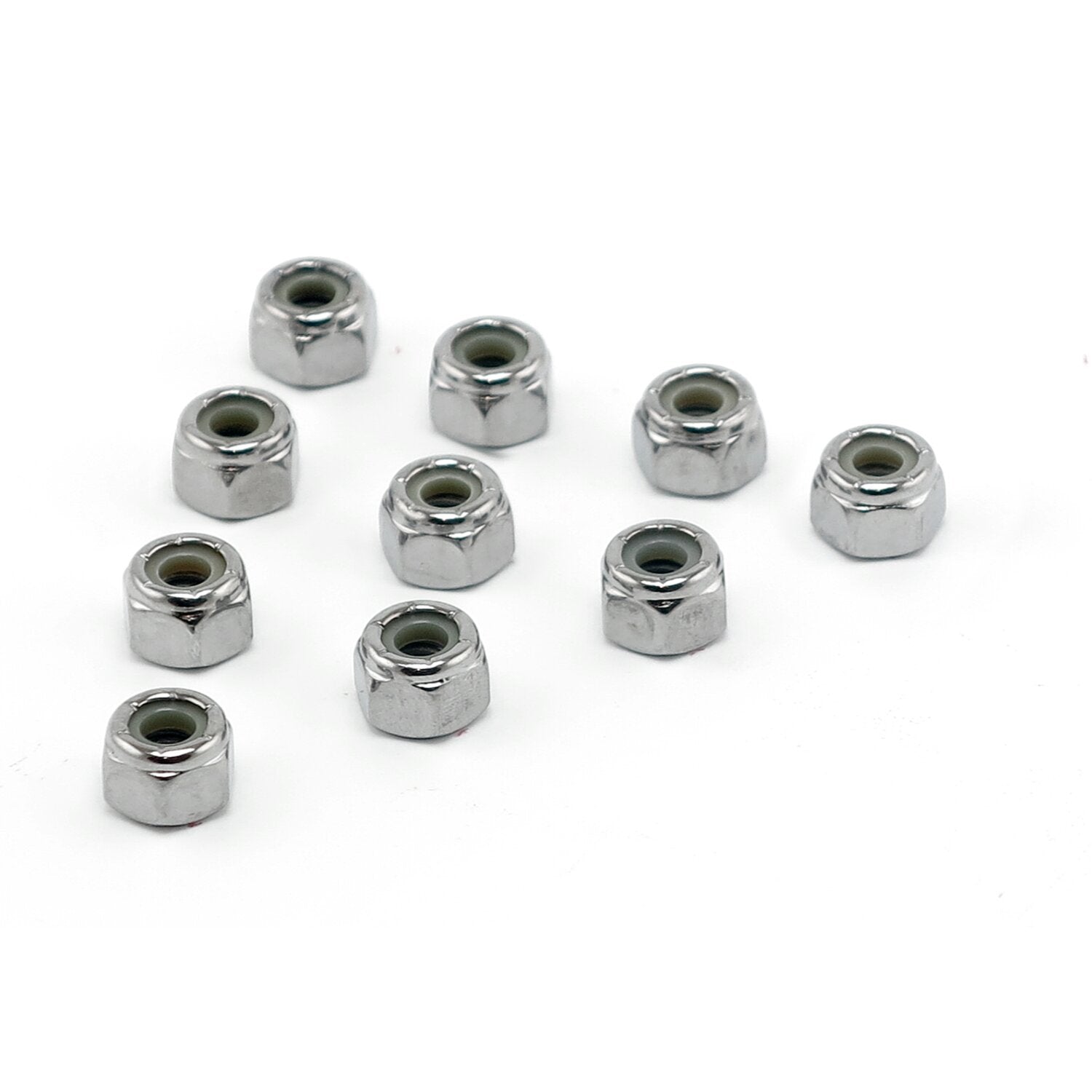 Colony 10-32 nylon insert lock nuts chrome