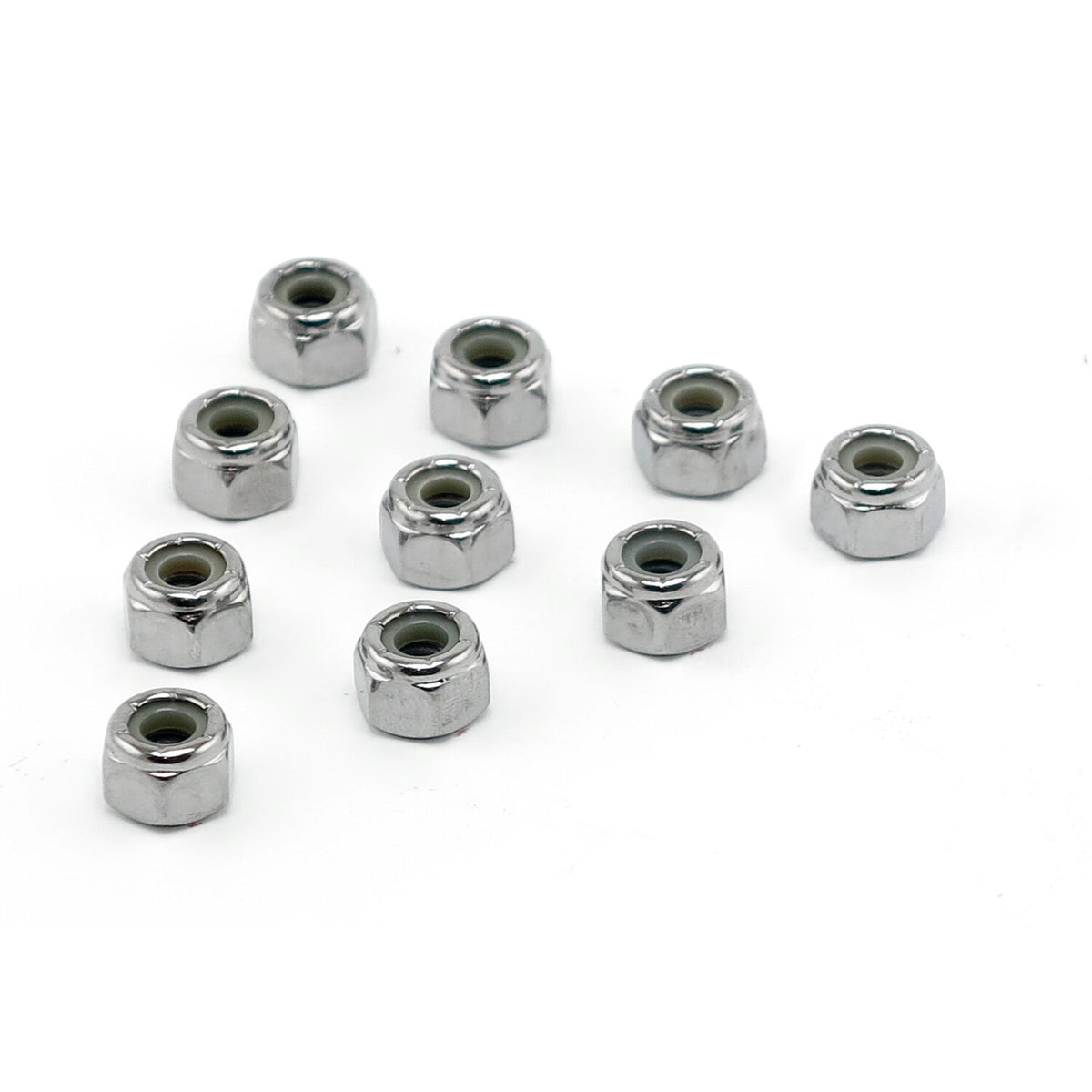 Colony 1/2-13 nylon insert lock nuts chrome