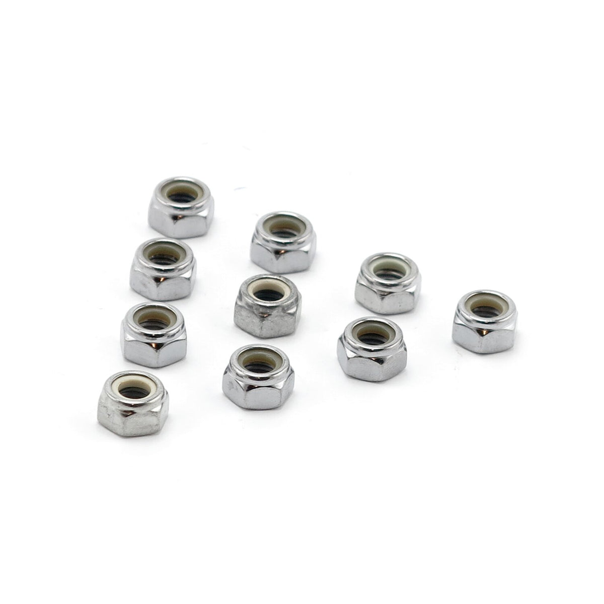 Colony M12 x 1.75 Nylon insert lock nuts - Chrome