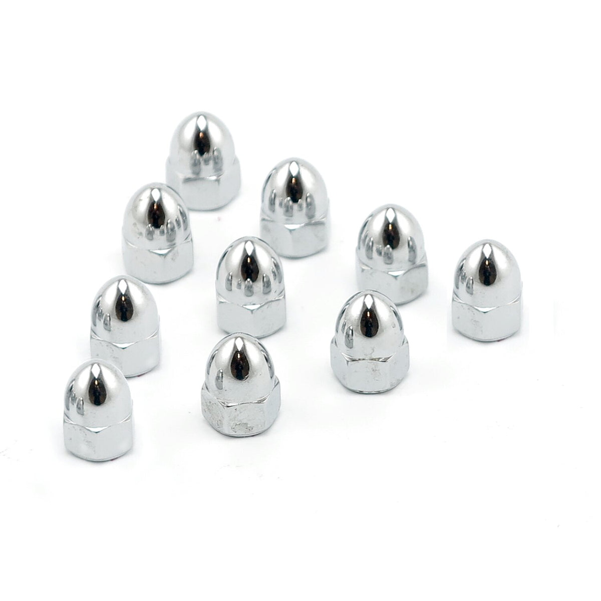 Colony 7/16-14 acorn nuts chrome - High Crown