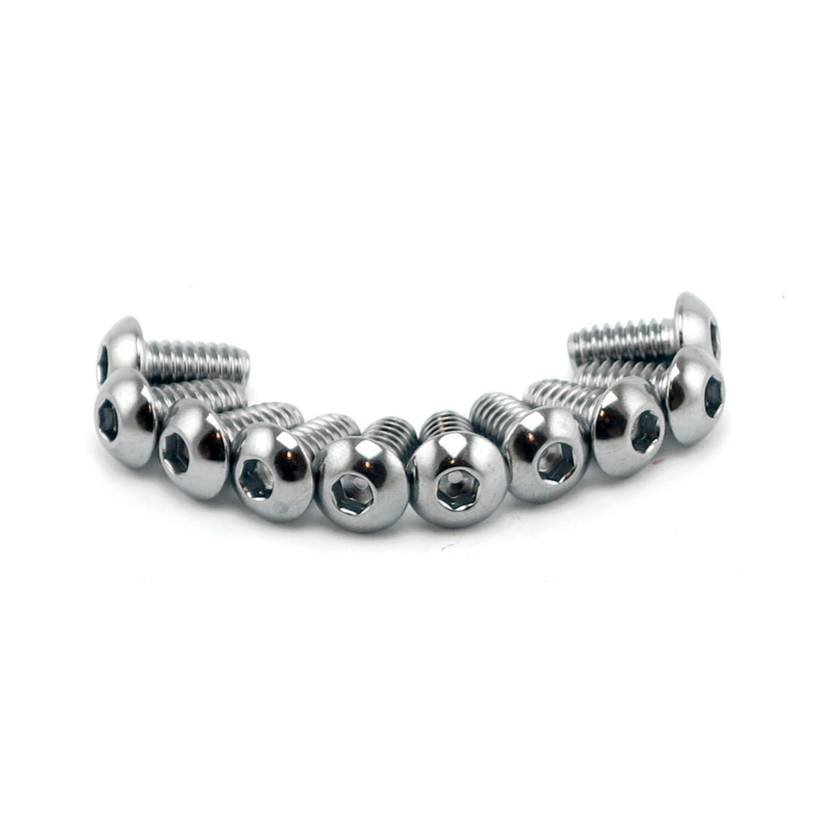 Colony 1/4-20 x 3/8 button head allen bolts chrome
