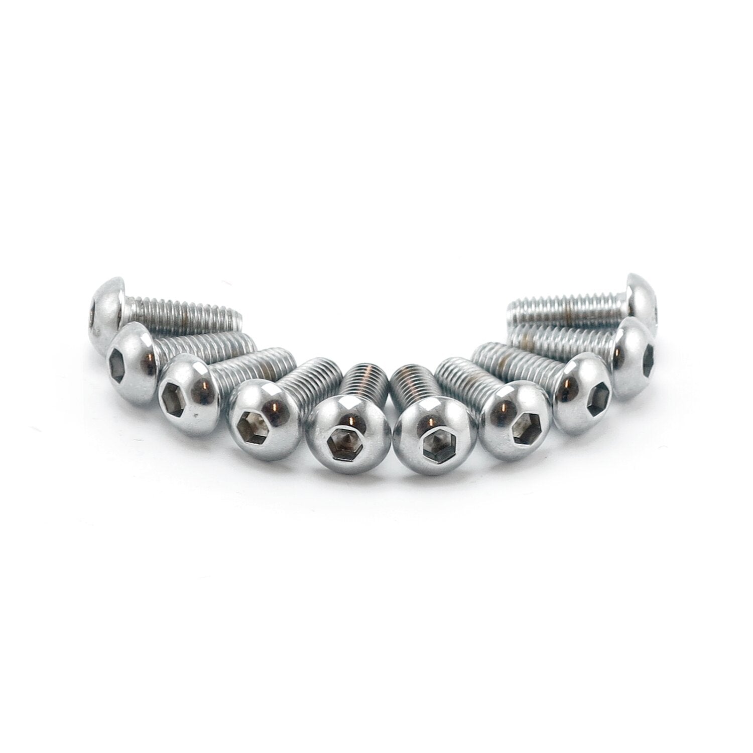 Colony 6mm x 12mm button head allen bolts chrome