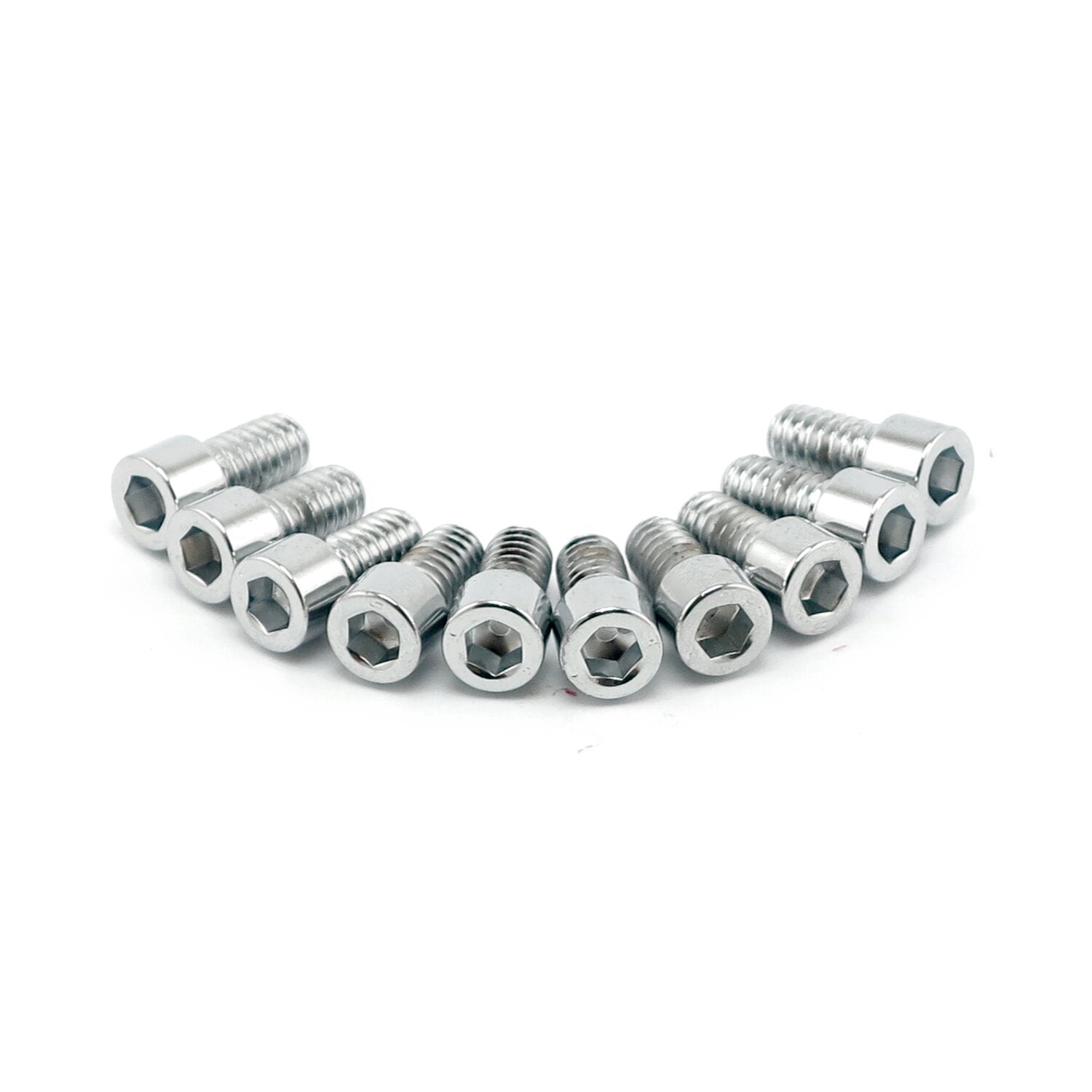 Colony 1/4-28 x 2 allen bolts polished chrome