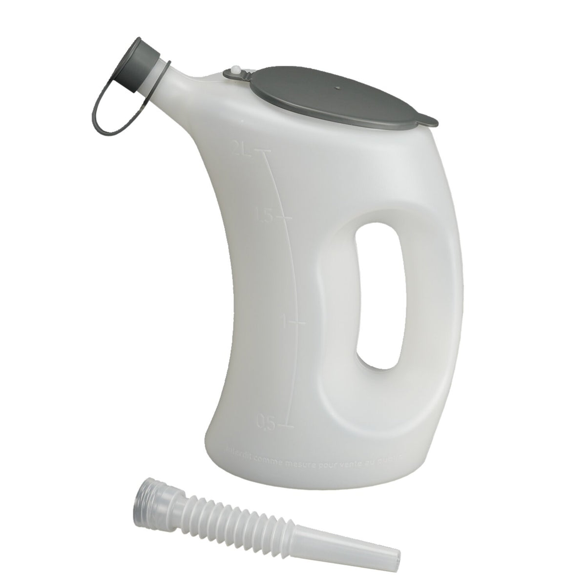 Pressol measuring jug transparent w/cover - 2 liter