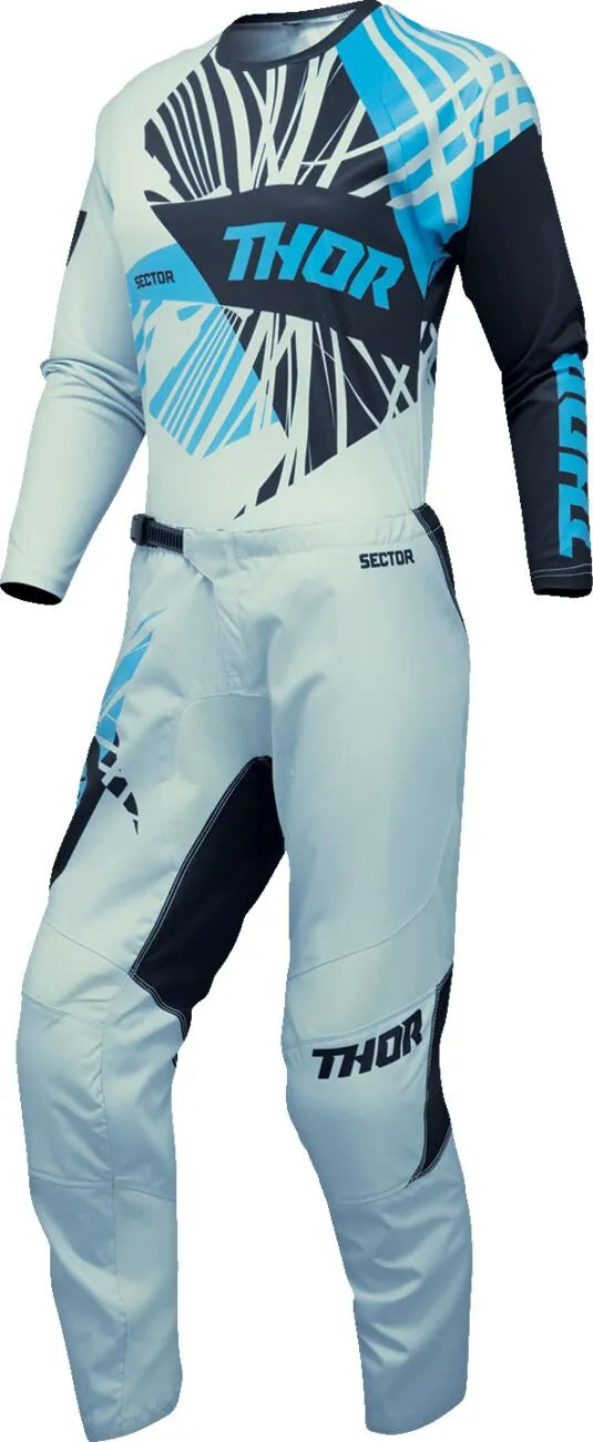 Thor Women's Sector Split Jersey - Black/Blue