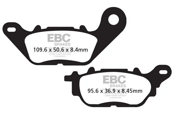 Ebc Fa Series Organic Brake Pads - Front & Rear