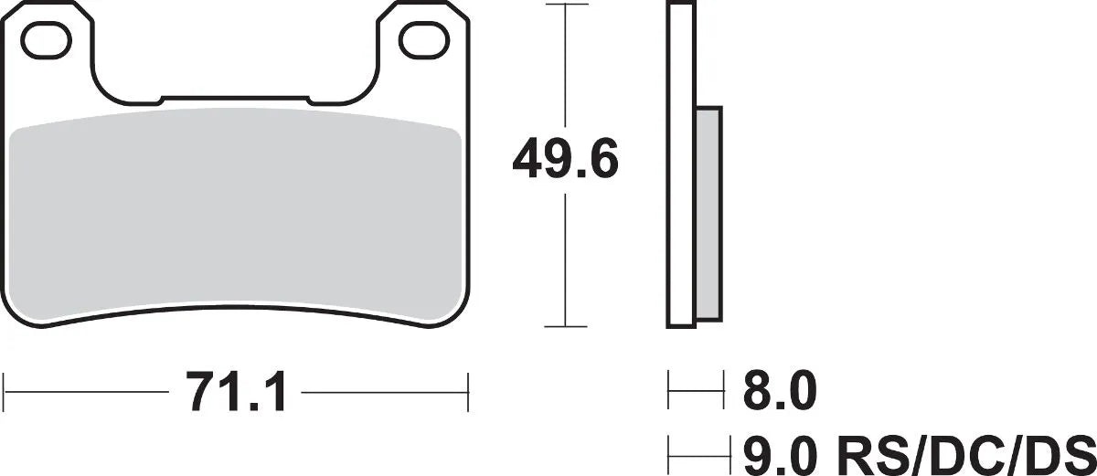 Sbs Hs Street Excel Sintered Front Brake Pads - Front