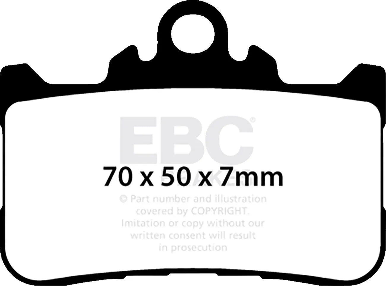 Ebc Fa-hh Series Sintered Brake Pads For Road Use - Front