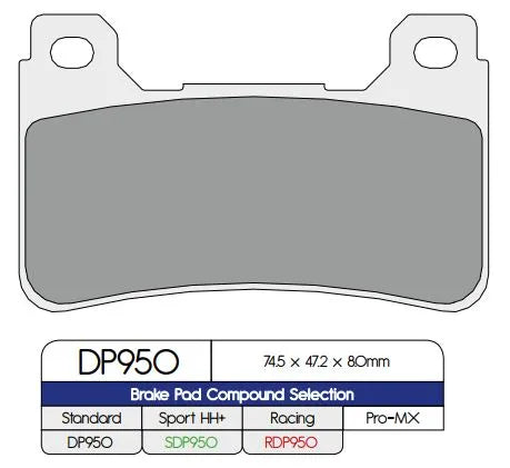 Dp Brakes Standard Sintered Metal Brake Pads - Front