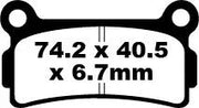 Ebc Fa Series Organic Brake Pads - Front & Rear