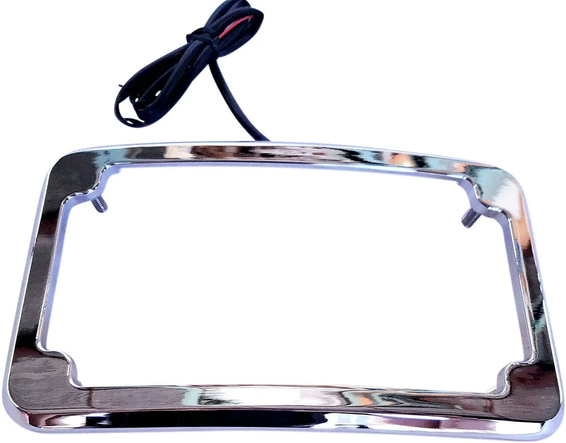 Cycle Visions Beveled License Plate With Lights