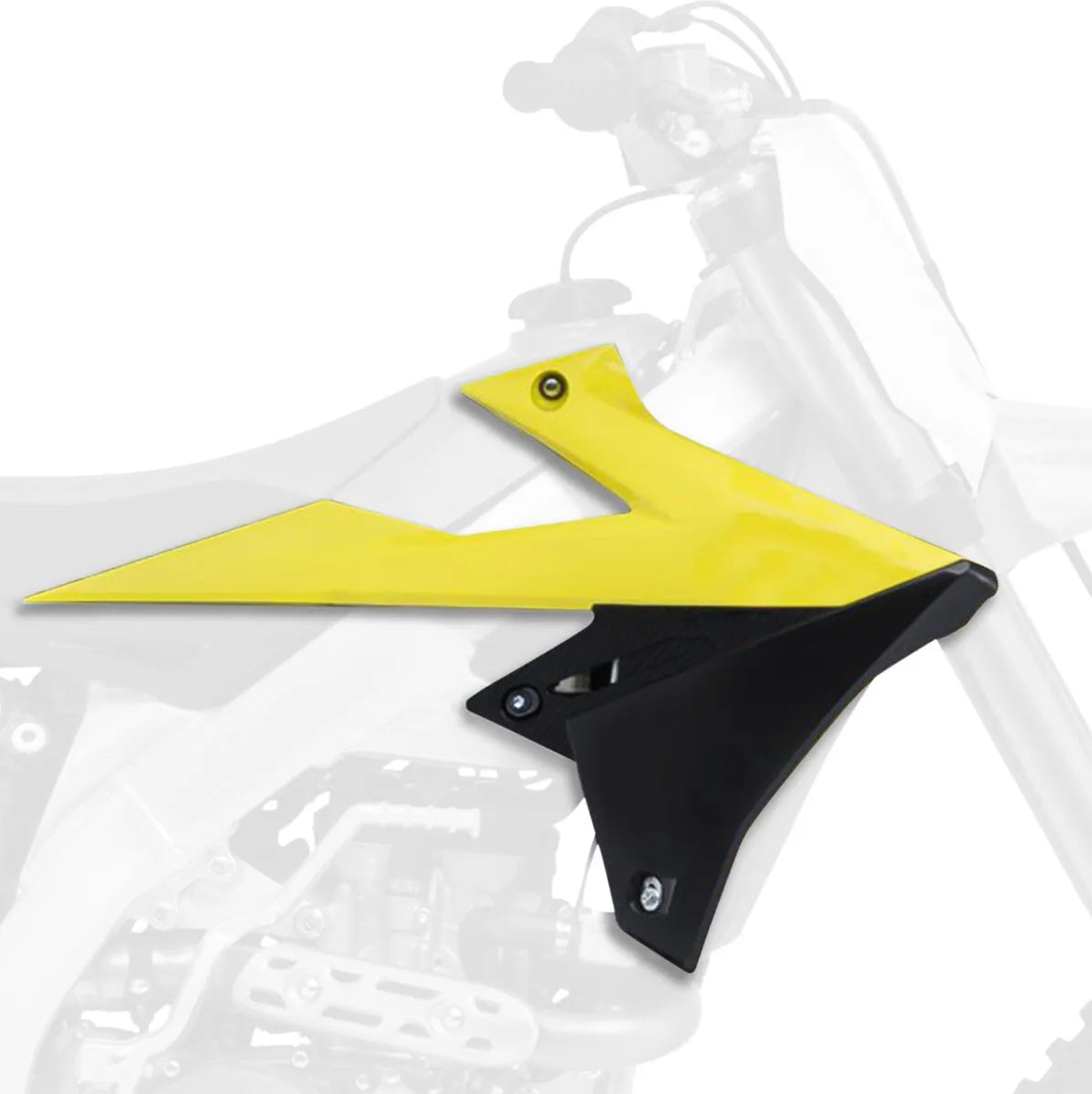 Polisport Radiator Cover For Suzuki - Black/yellow