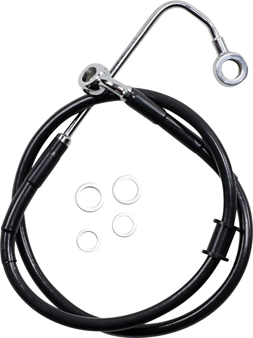 Drag Specialties Stainless Steel Brake Line Kit Abs Front Upper