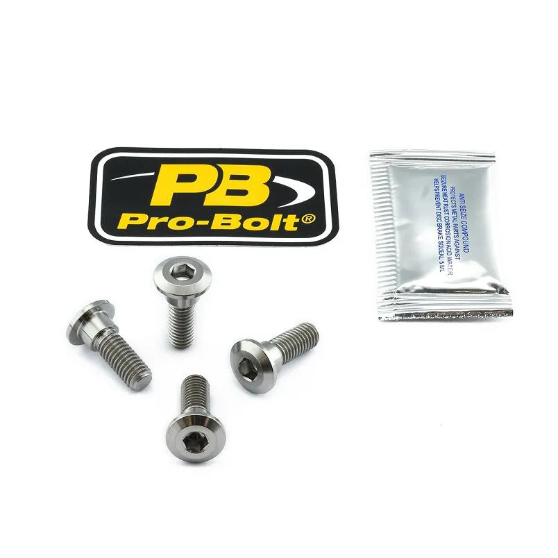 Pro Bolt Titanium Brake Rotor Mounting Bolt Kit