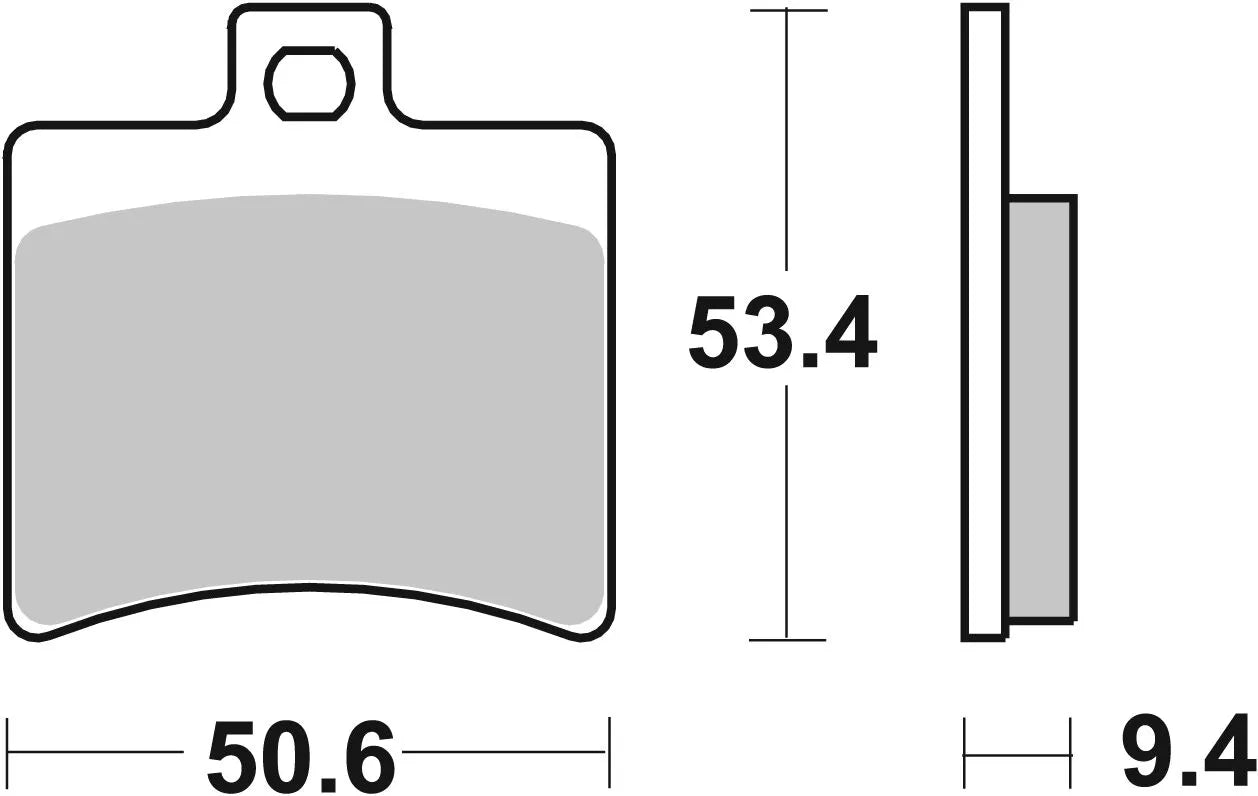 Sbs Hf Street Ceramic Organic Brake Pads - Rear