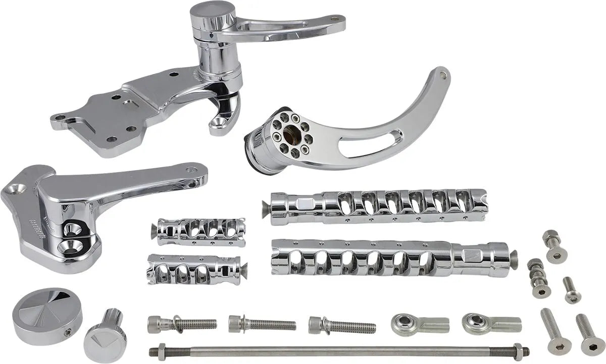 Accutronix Muzzle Brake Forward Controls - Chrome