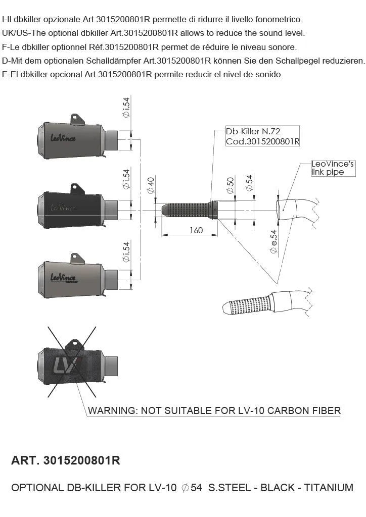 Leovince Db Killer Insert