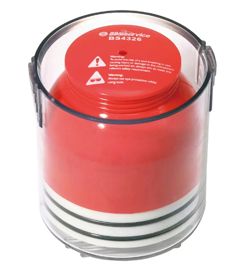 Bikeservice Portable Bearing Packer Clear Orange 89mm O.D