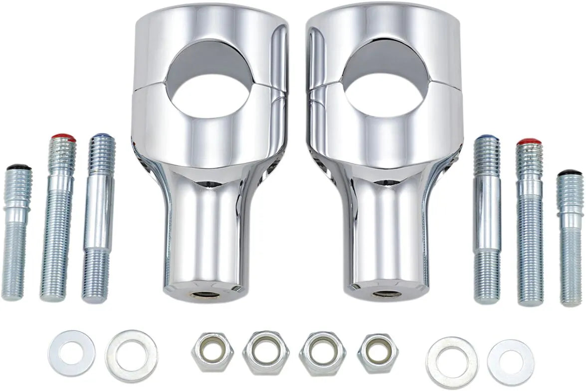 Drag Specialties Big Buffalo Handlebar Risers Chrome