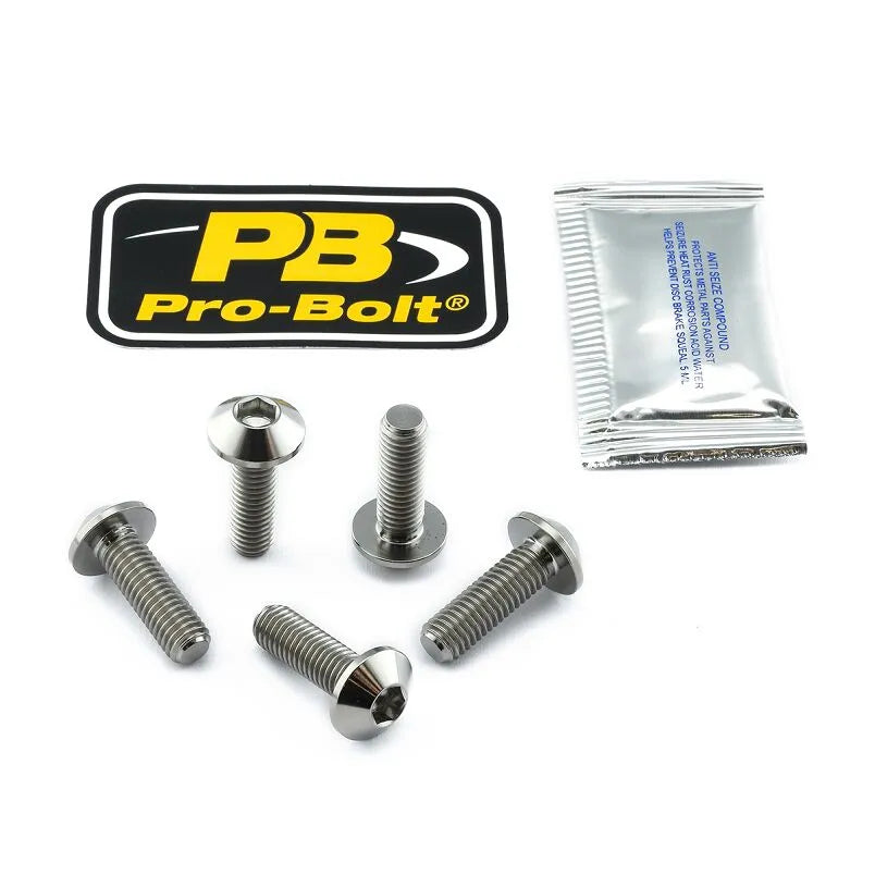Pro Bolt Titanium Brake Rotor Mounting Bolt Kit