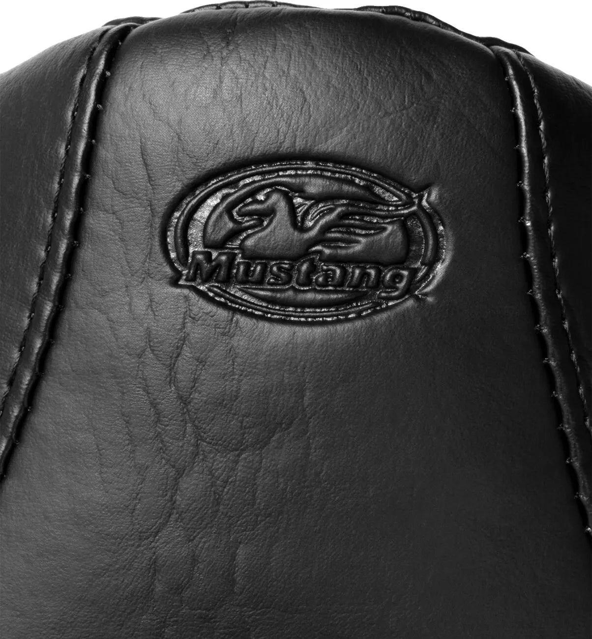 Mustang Solo Seat - Black Vinyl Comfort - For Harley Davidson