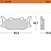 Moto-master Roadpro Sintered Brake Pad Front - Front