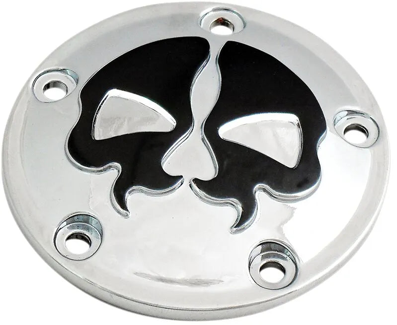 Drag Specialties Split Skull Points Cover Chrome