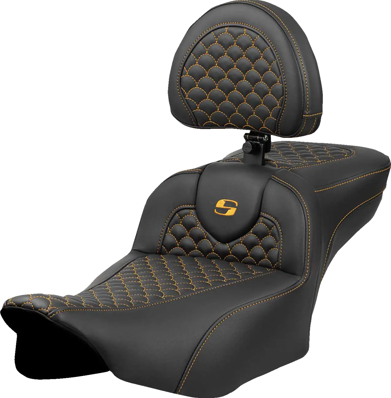 Saddlemen Roadsofa Dragon Scale Seat - For Harley Davidson