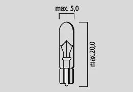 Flosser Filament Glass Wedge Bulbs - 12v