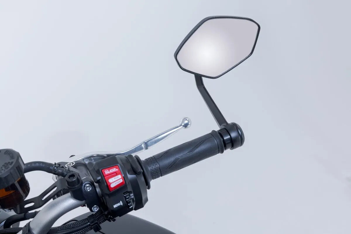 Sw-motech Bar End Mirrors - Black Anodized Aluminum
