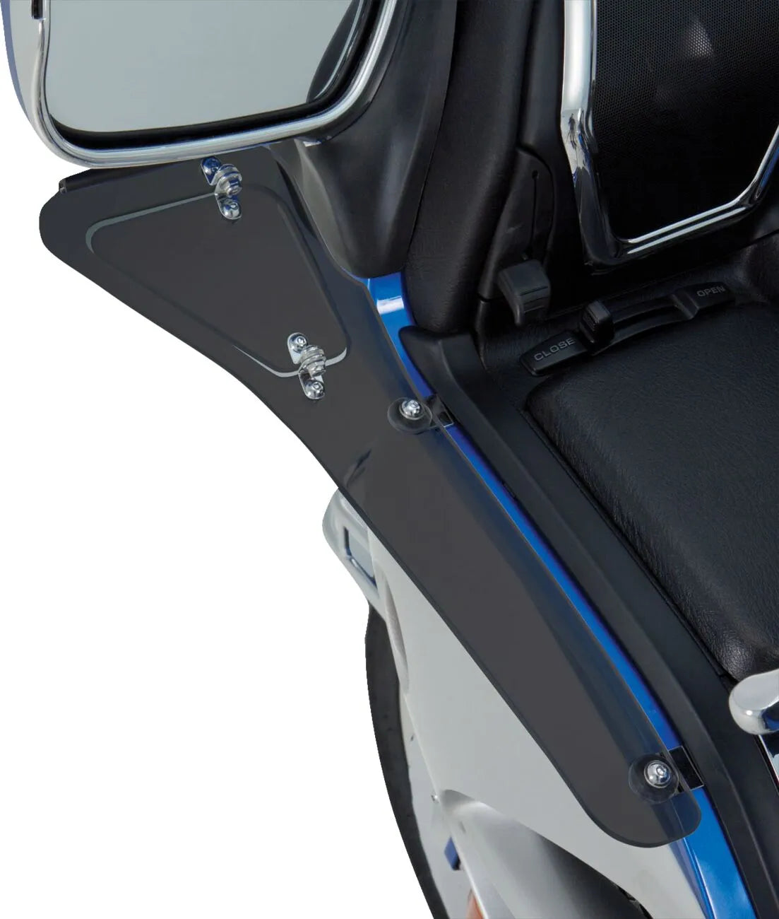 Show Chrome Upper Wind Deflectors