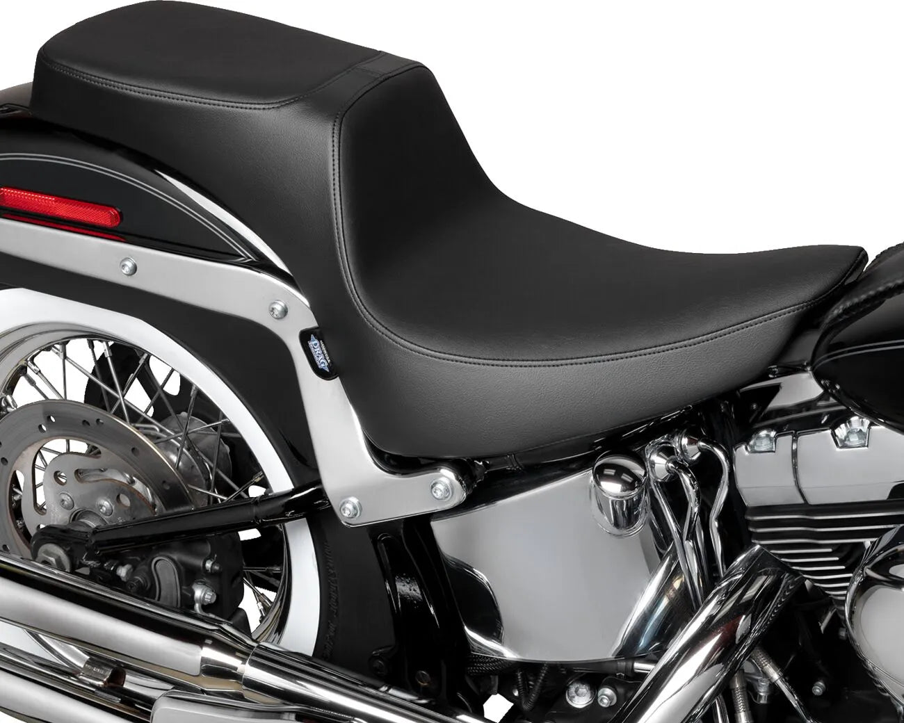 Drag Specialties Performance Predator 2-up Seat - For Harley Davidson