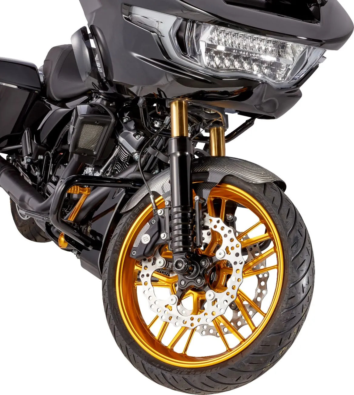Arlen Ness Cafe Carbon Fiber Front Fender for 19" Wheel