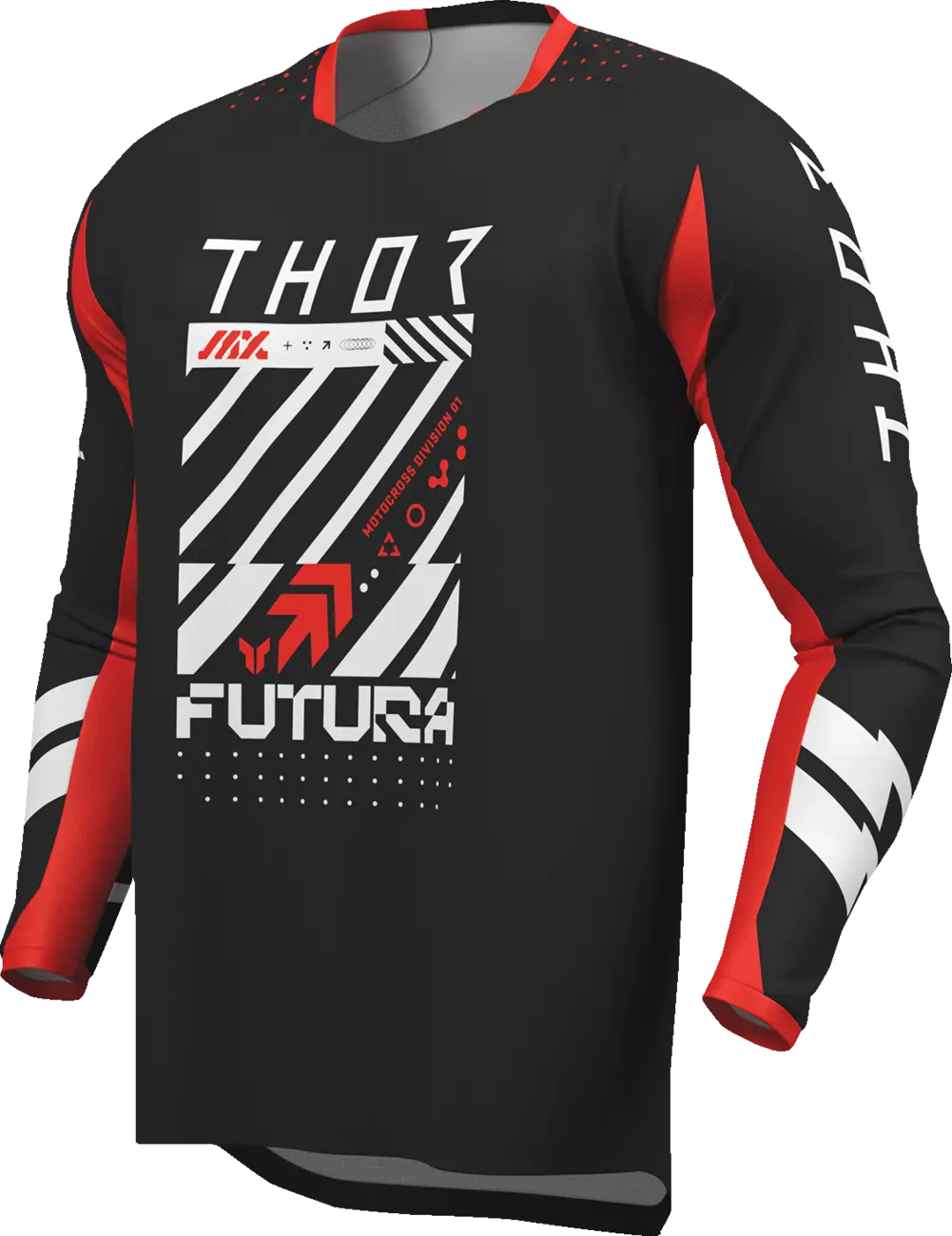 Thor Youth Launchmode Futura Jersey - Black/Red/White