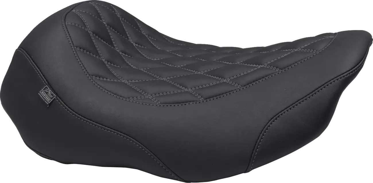 Mustang Wide Tripper Solo Seat - For Harley Davidson