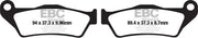 Ebc Vee Semi-sintered Brake Pads - Rear