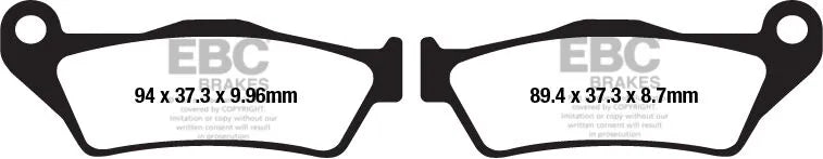 Ebc Fa-hh Series Sintered Brake Pads For Road Use - Rear