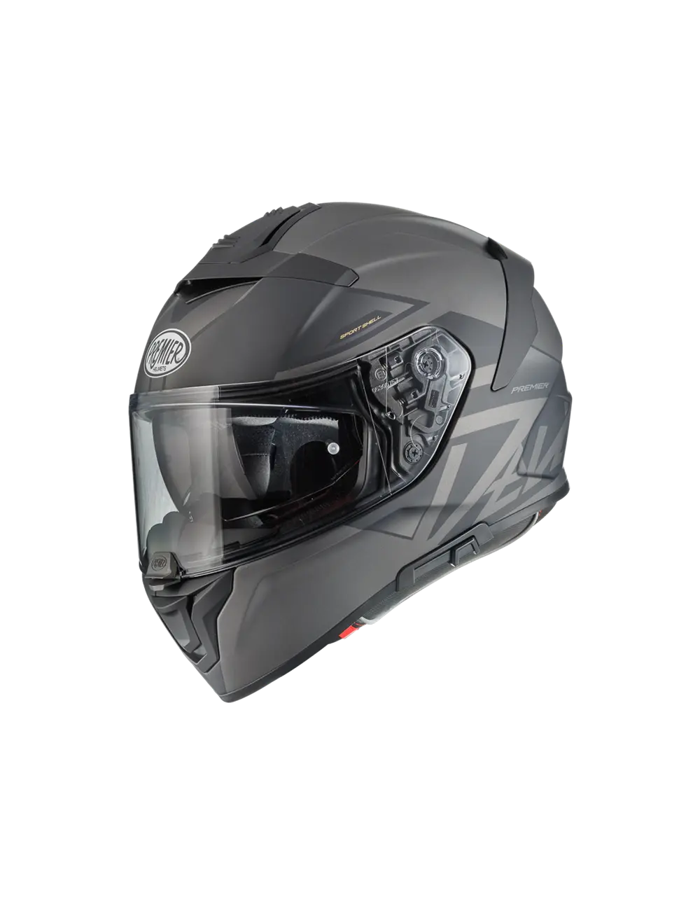 Premier Helmets Devil Mn Full Face Helmet - Matte Gray/black