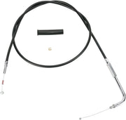 Drag Specialties Black Vinyl Idle Cable for Threaded Handlebars