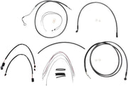 MAGNUM SHIELDING Black Pearl Handlebar Cable Kit for Ape Hangers