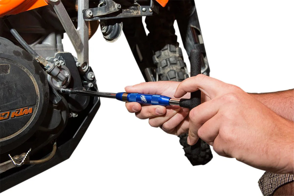Motion Pro Spinner II T-Handle Tool 1/4" Drive Swivel Blue