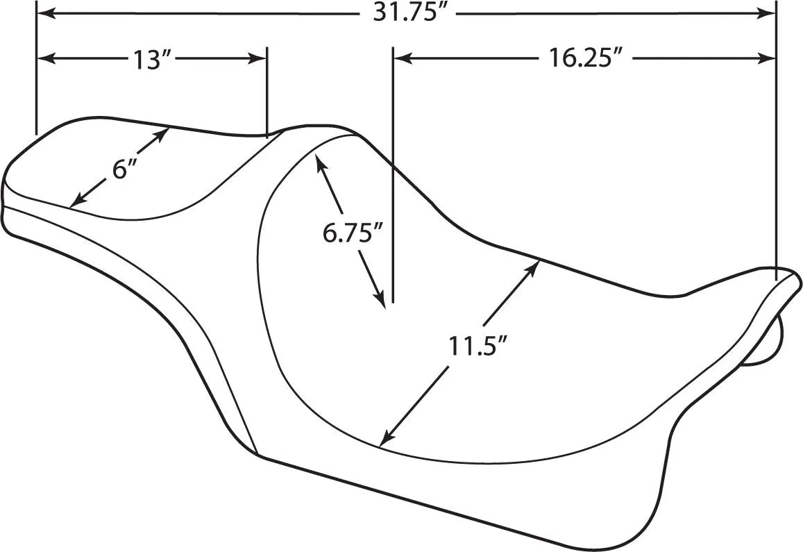 Drag Specialties Predator Iii Seat - For Harley Davidson