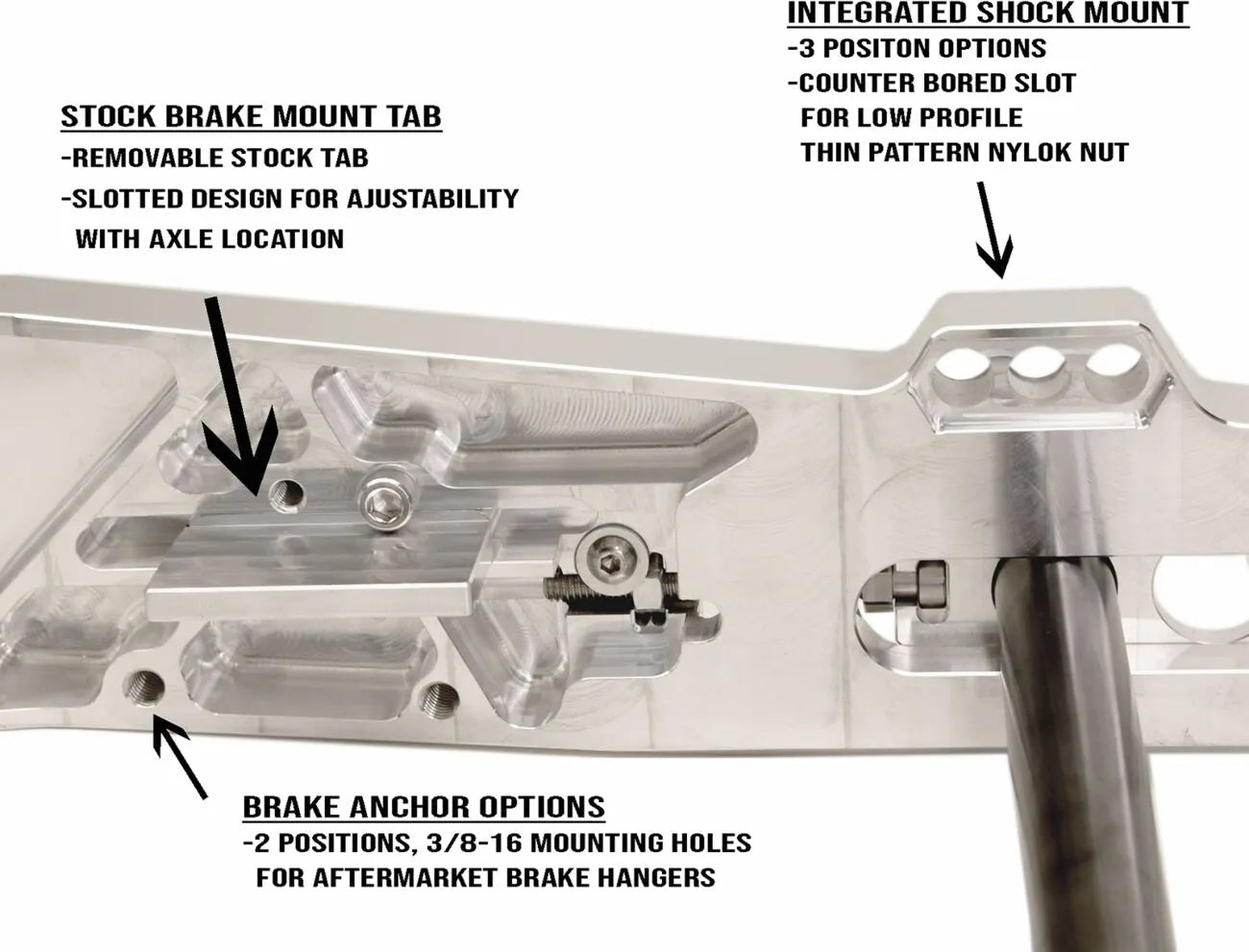 Alloy Art Aluminum Swing Arm For Custom Applications