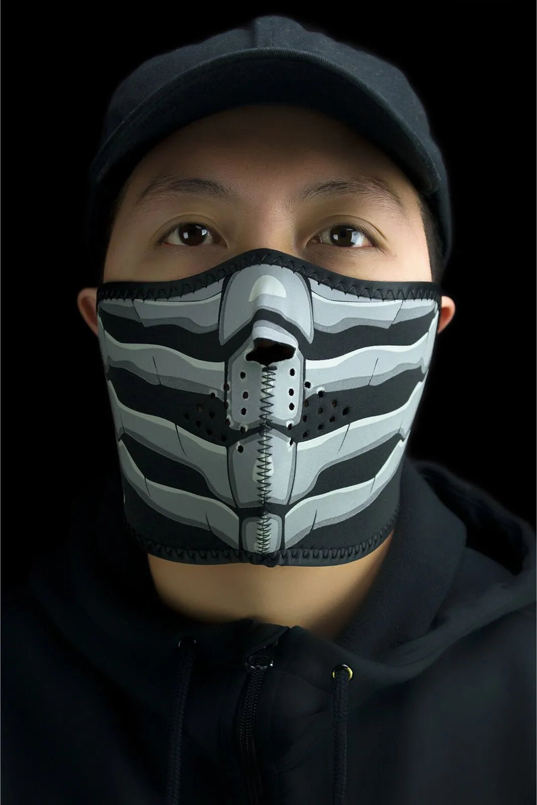 Zan Headgear Bonebreath Half Mask Glow-in-the-Dark