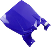 Ufo Stadium Number Plate With Fork Guards - Blue