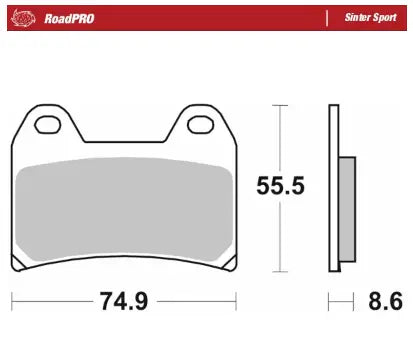 Moto-Master RoadPro Sinter Sport Front Brake Pads