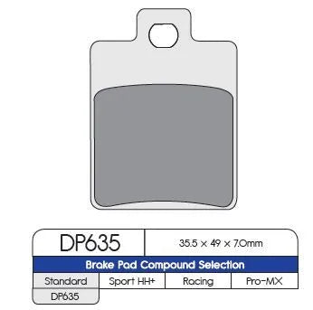 Dp Brakes Standard Sintered Metal Brake Pads - Front & Rear