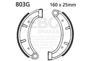 Ebc Organic Brake Shoe Set 160mm - Front